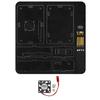 Fully Vented Acrylic Cover Case with Cooling Fan Heatsinks for Orange Pi 5