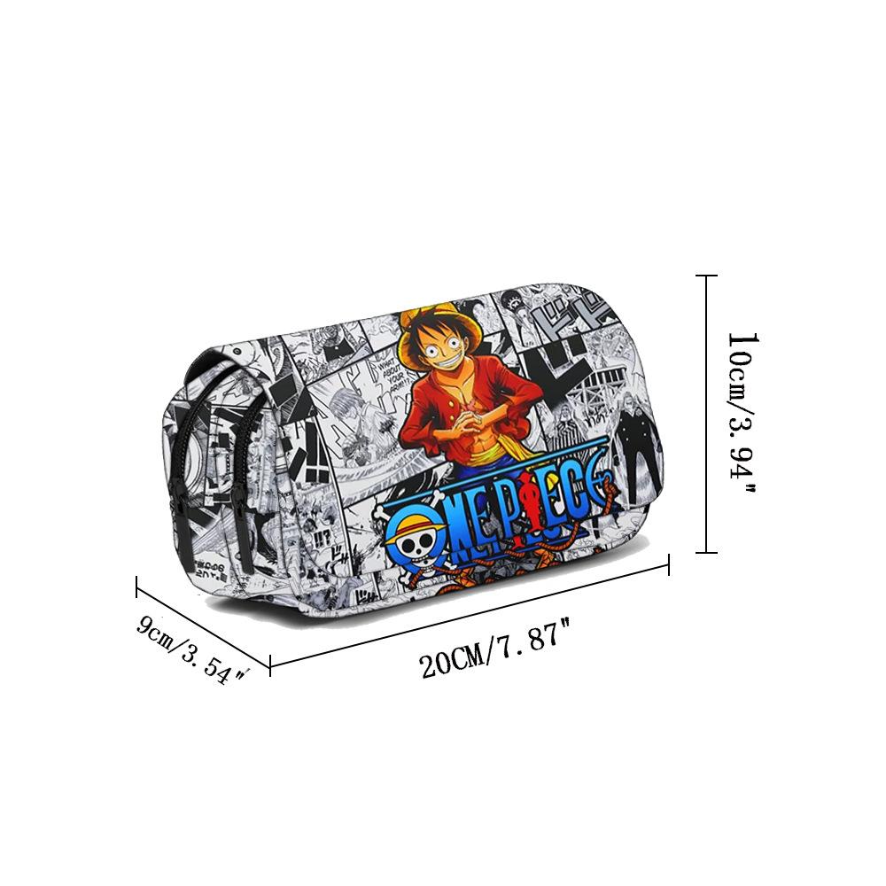 New arrival, in stock! One Piece pencil case/stationery box for elementary and middle school students, featuring cartoon anime elements.