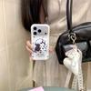 Korean Plaid Cat Headphones Magnetic iPhone Case for 17 Pro Max/16/15/14