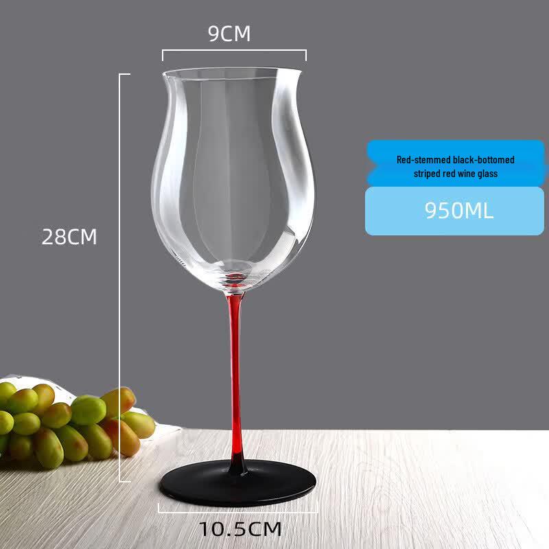 OLOEY Handmade Crystal Red Wine Glass