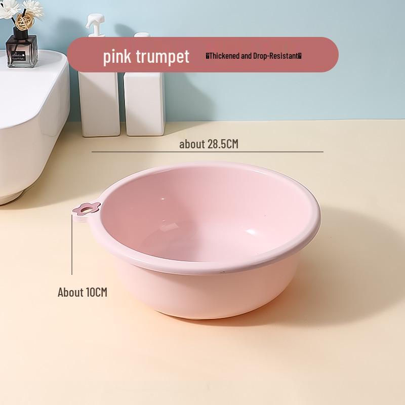 Durable Large Plastic Basin for Laundry, Washing Feet, Face, Vegetables - Ideal for Dorms & Homes