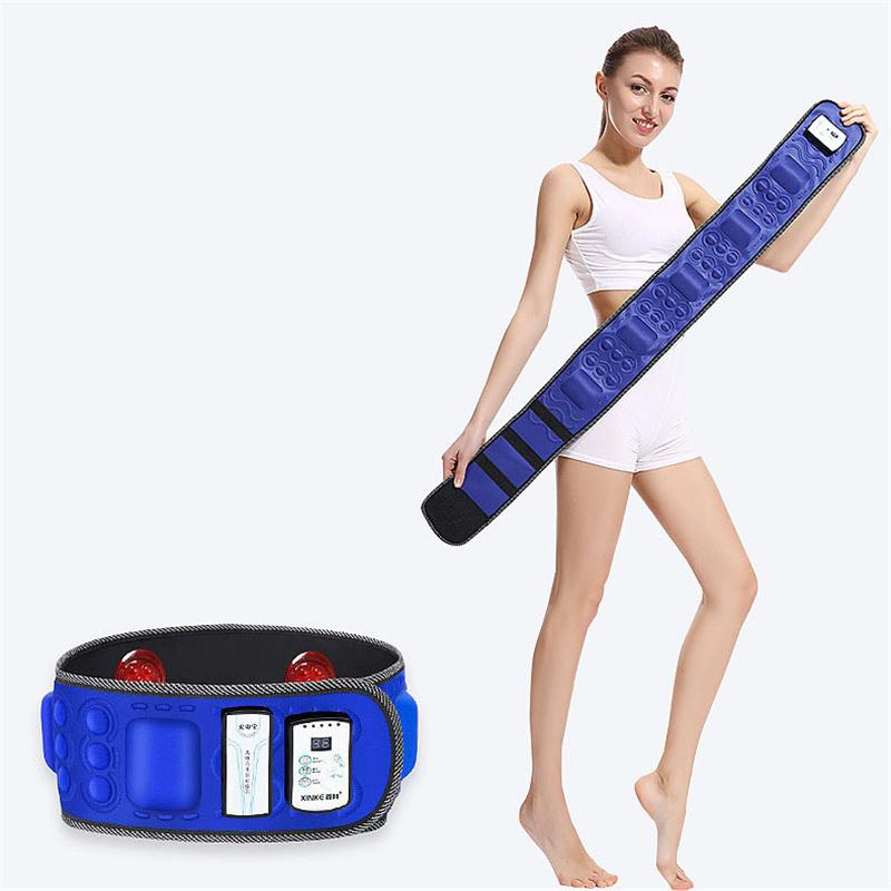 USB-wiederaufladbare tragbare Fitness-Fettverbrennungsmaschine Taillen-Vibrationsgürtel Körperformung Gewichtsverlust Bauchmuskel-Straffungsgerät 6-Motor-Konfiguration