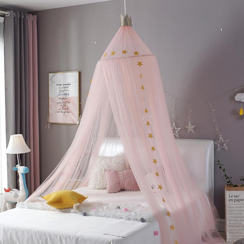 Children's Princess Bed Canopy Mosquito Net Tent – Creative, Breathable Hanging Dome Bed Curtain