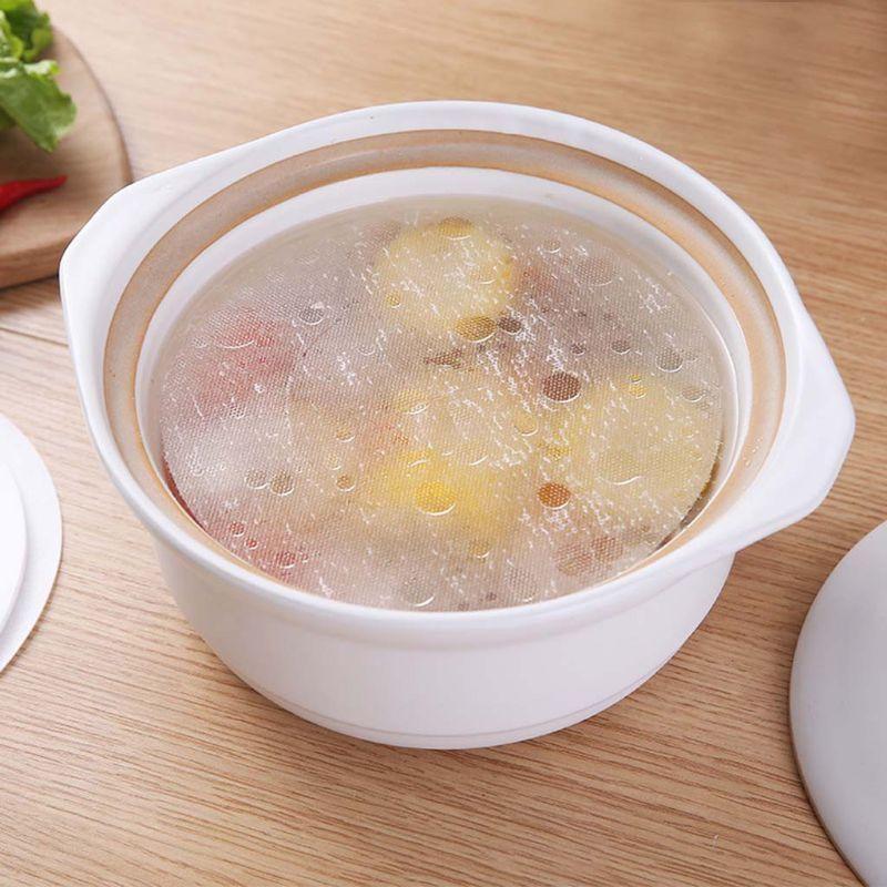 30pcs Round Soup Oil Absorbing Paper Absorption Membrane Pads Kitchen Cook