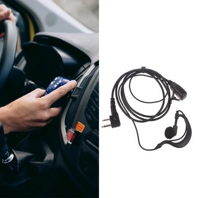 Cureved Ohrhörer für Funkgeräte 2-PIN Ohrbügel-Headset Verbesserte Kommunikation & Komfortable Passform für IC-V8 V80 V80E
