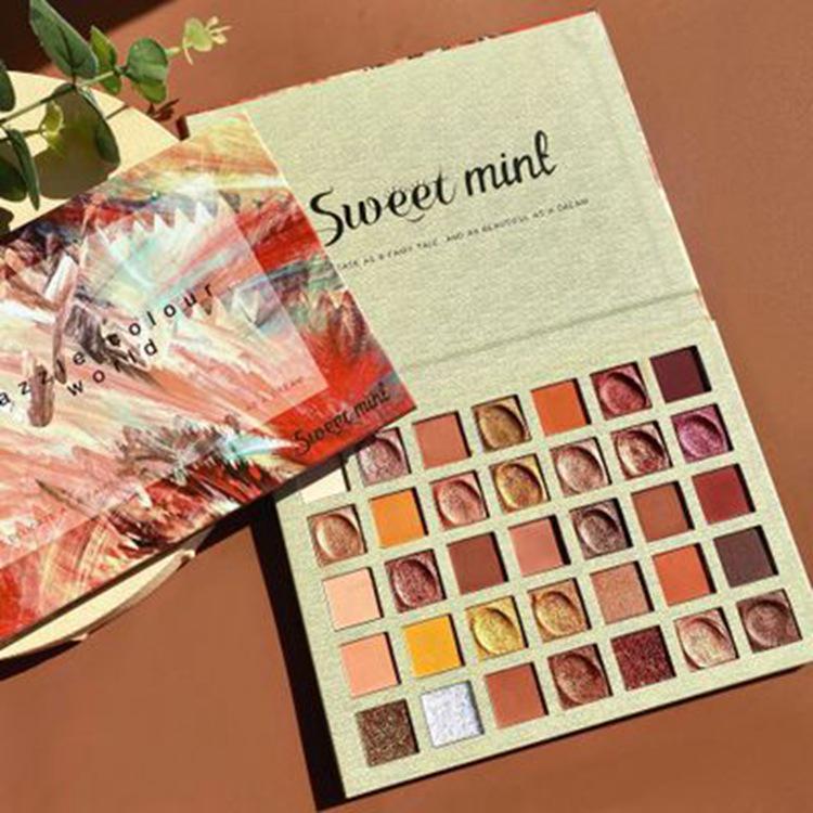 

35 цветов масляной живописи палитра теней для век матовый перламутровый блеск палитра теней для век 35 Colors