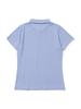 20TH HOLE Women'S Ribbed Tone-On-Tone Embroidered Short Sleeve Collared T-Shirt [Sky]