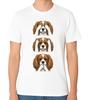 Camiseta Unissex Cavalier King Charles Spaniel Ver Ouvir Falar Nenhum Mal
