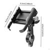 Bike Phone Holder Cell Mount Multiple Angles 720 Rotatable Handlebar Mounting Shockproof for