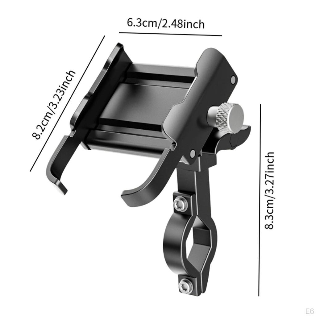 Bike Phone Holder Cell Mount Multiple Angles 720 Rotatable Handlebar Mounting Shockproof for
