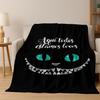 Dream Cheshire Cat Alice In Wonderland Cartoon Flannel Blanket,Cozy Soft Throw Blanket for Home Bedroom Bed Sofa Cover Gift Kid