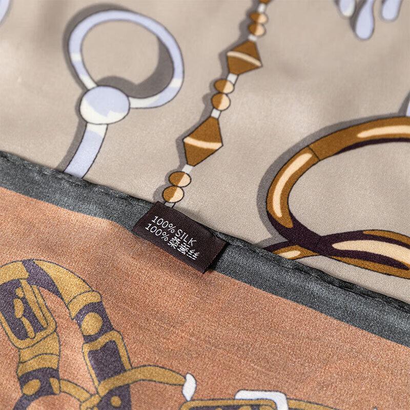 Hengyuanxiang HYXSJ1005 100% Mulberry Silk Square Scarf