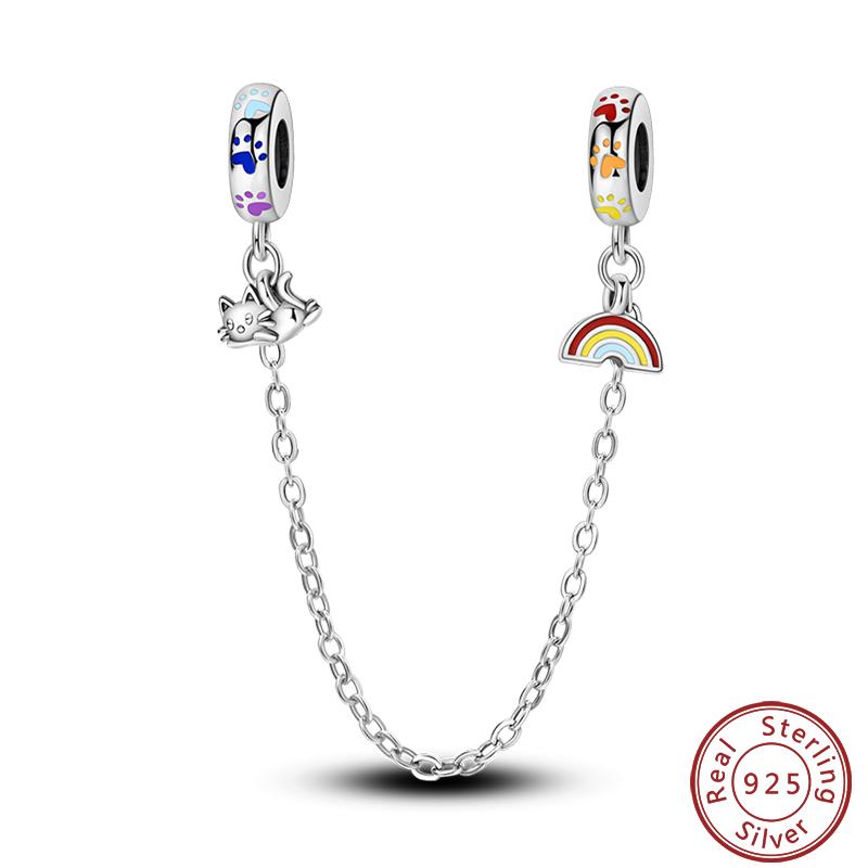 Vendi Charms a Catena con Animali, Piante, Viaggio, Design di Moda, Perline in Argento 925, 3mm, Fai da Te, Creazione di Gioielli Fini