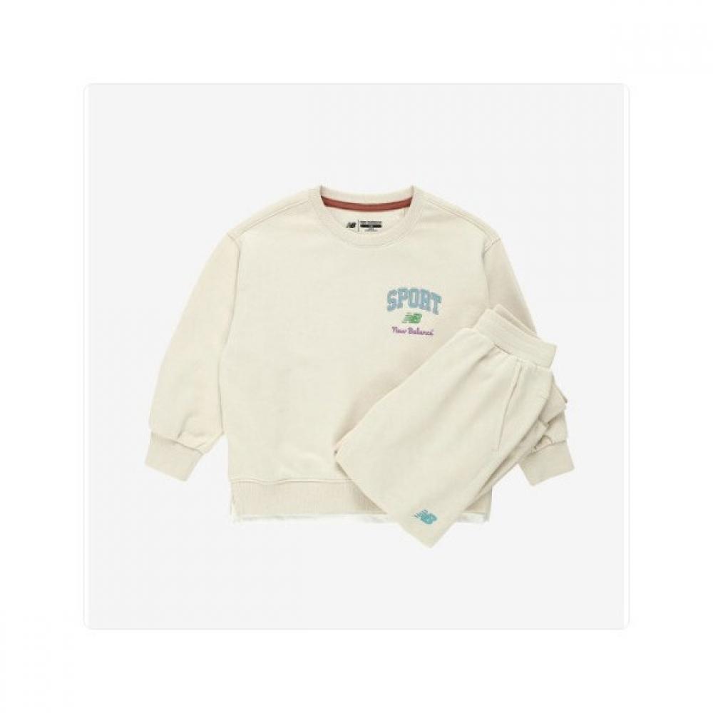 

New Balance Skies Essential Small Letter Layered Sweat Set Up Cream Nk9ye1102u 110