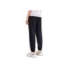 Anta Solid Color Letter Patch Sports Pants Women bottoms Black 162237305-1