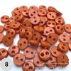 4mm Dual-Eye Plastic Buckle with Edge Button for DIY Felt Doll Accessory
