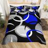 Abstract Line Art Duvet Set Bedding Set Soft Geometric Quilt Set Modern Room Decoration Kit