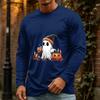 Men's Halloween Long Sleeve Neck Casual Shirt