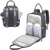 Foldable Waterproof Mommy Backpack with Bed - Multifunctional Large Capacity for Mother and Baby.