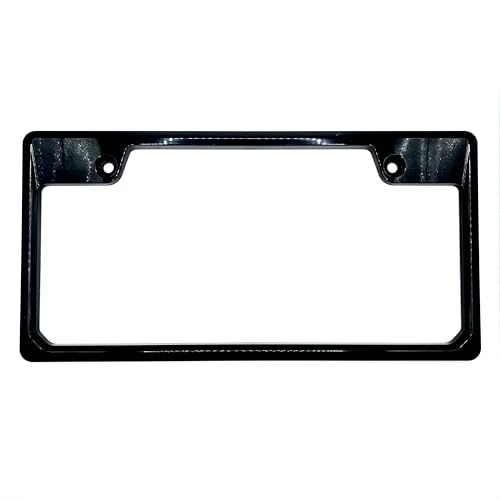 Front and Rear License Frame Set for Standard Vehicles (black)