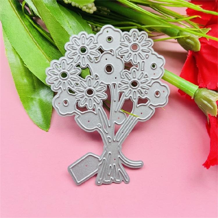 Fustelle Metalliche Etichetta Fiore Stencil per Goffratura Scrapbooking per Biglietti Fai da Te