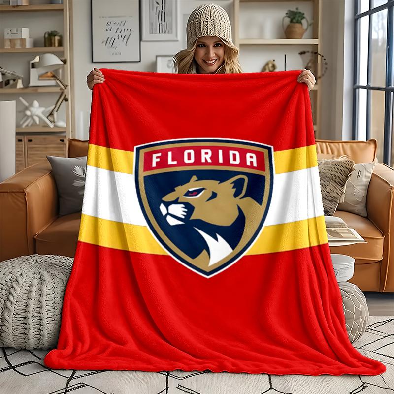 Florida Panthers Ultra Soft Flannel Throw Blanket Warm Cozy Blanket for Bed Couch or outdoor best gift