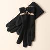 Warm Gloves Cute Plus Velvet Thickened Cold Proof Touch Screen Outdoor Riding Driving Ladies German Velvet Autumn and Winter Gloves