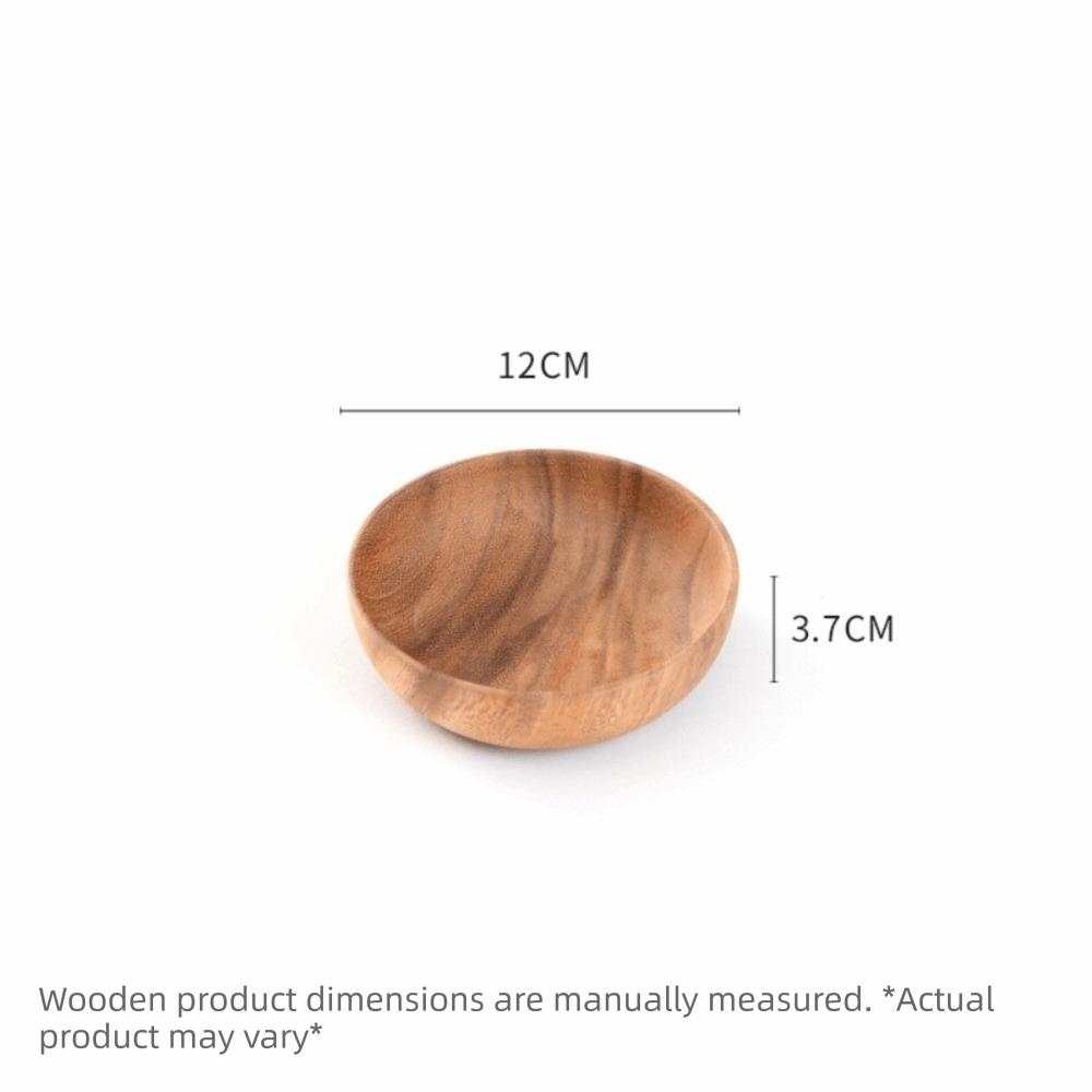 Ciotole di Legno Stile Giapponese Contenitori Rotondi per Cibo Nuove Ciotole per Insalata Articoli per la Cucina