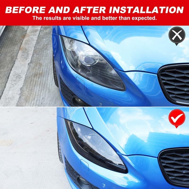 Car Headlight Taillight Front Fog Lights Lamp Film Trim Sticker Protective For SEAT Leon León Mk2 1P 2008-2012 Car Accessories