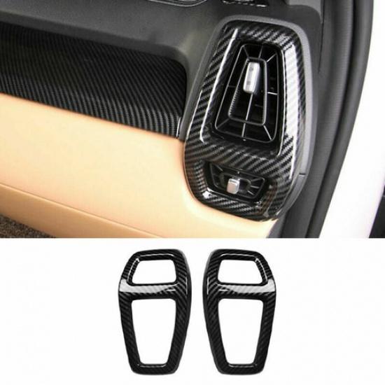 Carbon Fiber Front Side Air Outlet Vent Cover Trim For KIA Sorento 2021 2022
