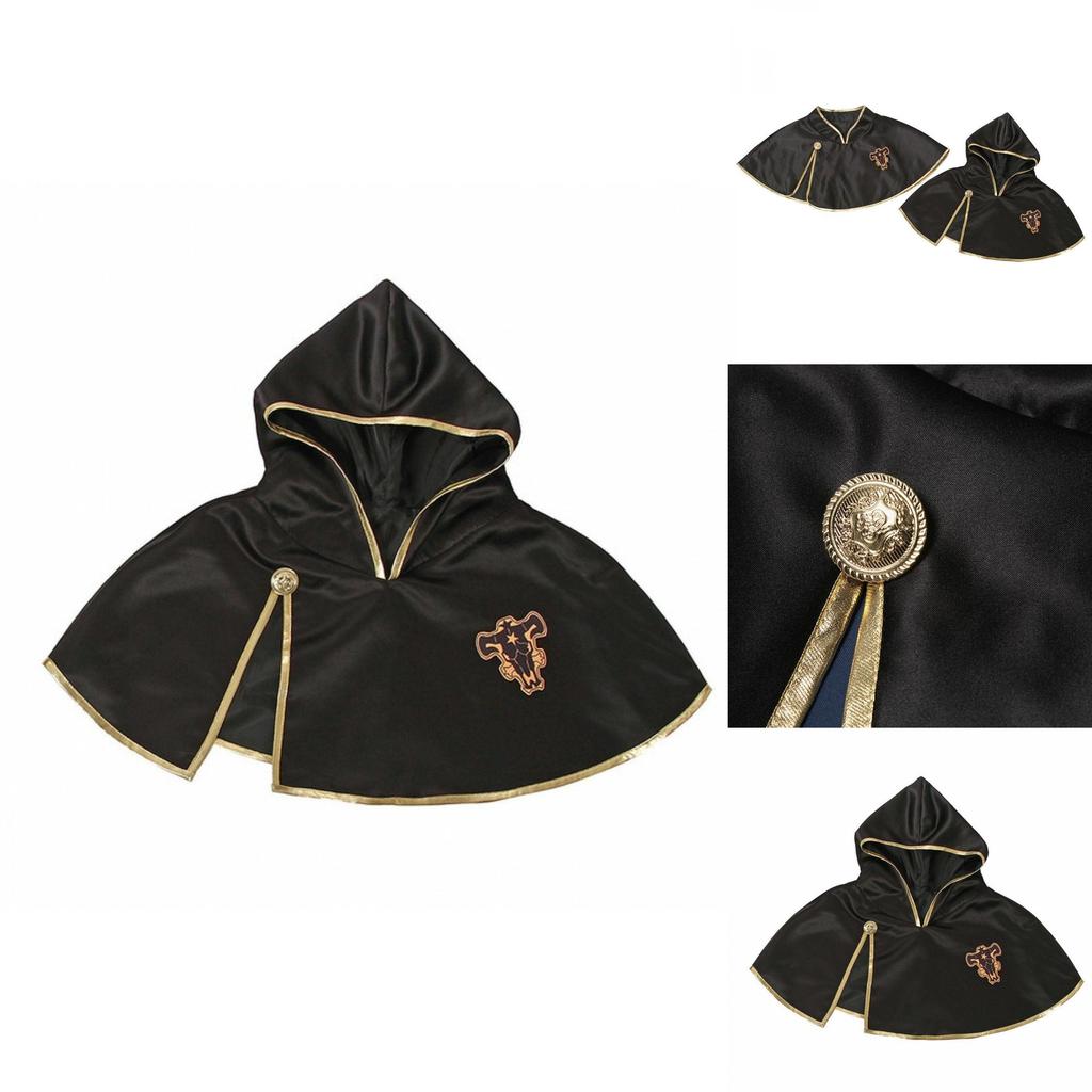 Black Clover Asta Cosplay Costume With Durable Short Cape For Themed Activities And Events