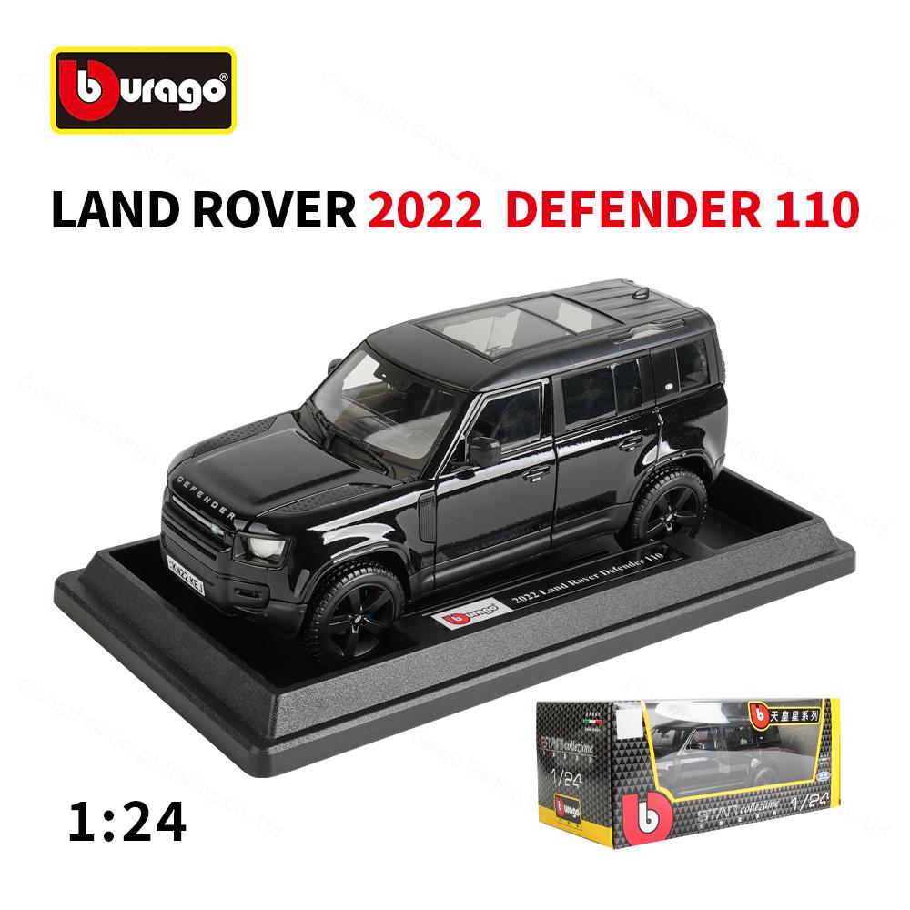 

Bburago 1:24 2022 Land Rover Defender 110 Die Dasting Alloy Car Model Art Deco Collection Toy Gift Factory Authorization