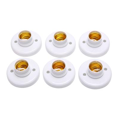 6Pcs E27 Edison Screw Cap Socket Ceiling Light Bulb Holder Fixing Base Stand