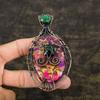 Copper Spiny Oyster Handmade Copper Wire Wrap Gift Pendant 3.98" Y1N01