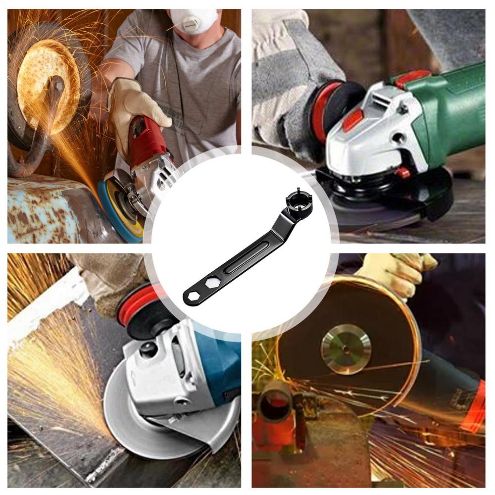 Angle Grinder Tool Wrench Thickened Steel Multipurpose Angle Grinding Tool Reusable Accessories For Mechanics Beginners