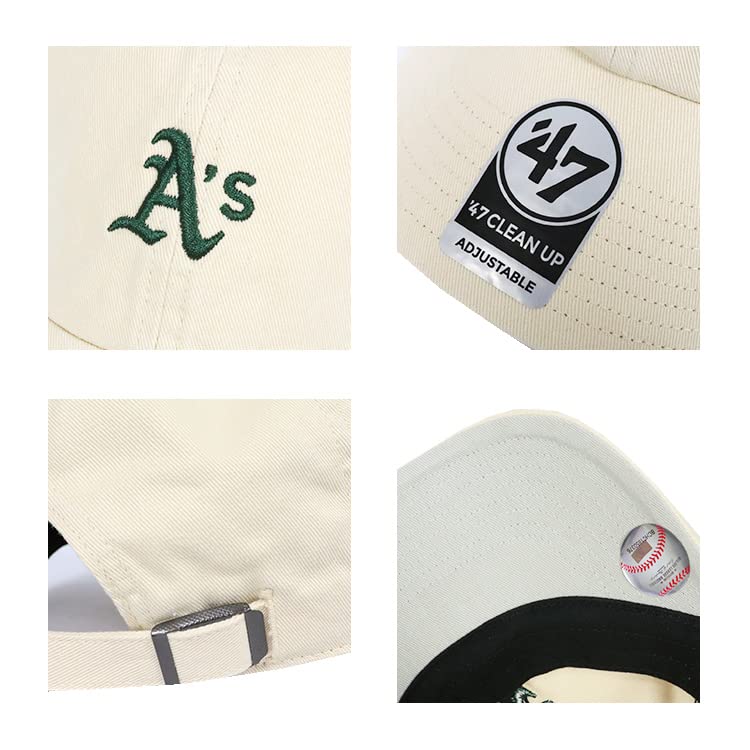 47 Mini Logo Clean Up Cap for Men and Small Forty Seven Natural Women, Logo, Athletics,