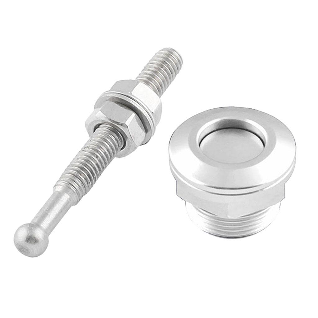 1Pz/4Pz 22mm Universale Auto Pulsante a Pressione Kit Perni Cofano Alluminio Rilascio Rapido Blocco Paraurti Targa Clip di Blocco