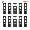 Apparel Shoelace Sportswear Lock Toggle Stopper Cord DIY Metal Clamp Double Hole Stoppers