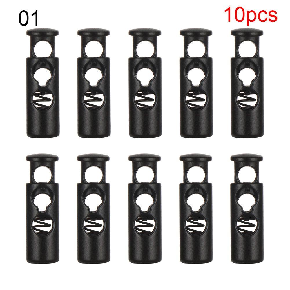 Apparel Shoelace Sportswear Lock Toggle Stopper Cord DIY Metal Clamp Double Hole Stoppers