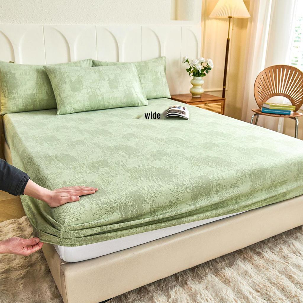 Cooling Summer Fitted Sheet: Thickened, Non-slip, Skin-friendly, Fully Enclosed, Washable Mat