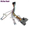 Car Stereo 20 Pin Wiring Harness Connector Adapter  1Din Or 2Din  Power Cable Harness  For Ford Focus Transit Fiesta