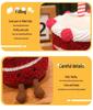Douyin Xiaohongshu Cherry Red Velvet Cake Plush Doll Gift