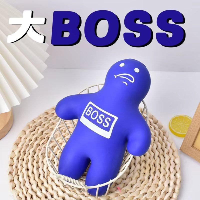 Giant Brain Shape Slow Rising Squishy Stress Ball Boss Figure Soft Squeeze Fidget Toy For Kids Adults Office Anxiety Relief