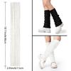 Clothirily Leg Warmers, Fashion Leg Warmers for Women, Cable Knit Leg Warmer 80s, Long Leg Warmer Socks for Sports Party