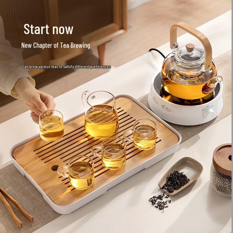 YIHUTEA Elegant Heat-Resistant Glass Teapot Set