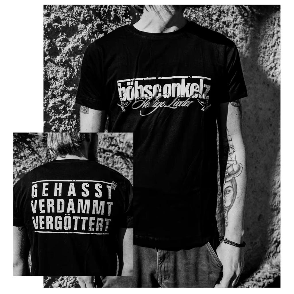Böhse Onkelz 25 Cs Graphic T-shirt Vintage Washed Punk Rock Unisex Oversized Crew Neck Cotton Short Sleeve Tee Tops