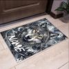 Custom Name Wolf Printed Carpet,Rug for Office Chair Living Room Bedroom Kitchen Room Decor Gifts.