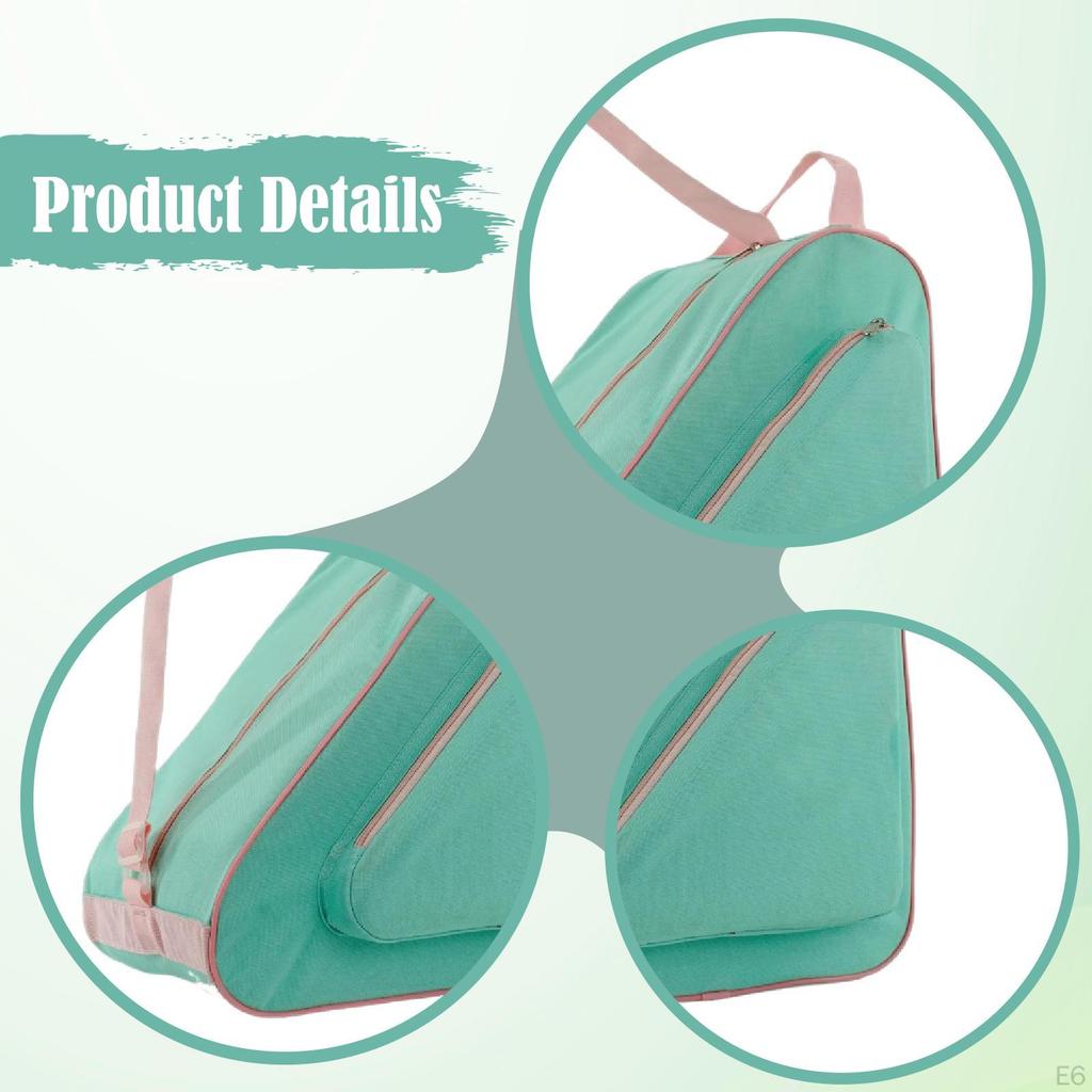 Rollschuhtasche Handtasche Damen Herren Kinder 40x40x26cm Verstellbarer Schultergurt Verschleißfest Figur