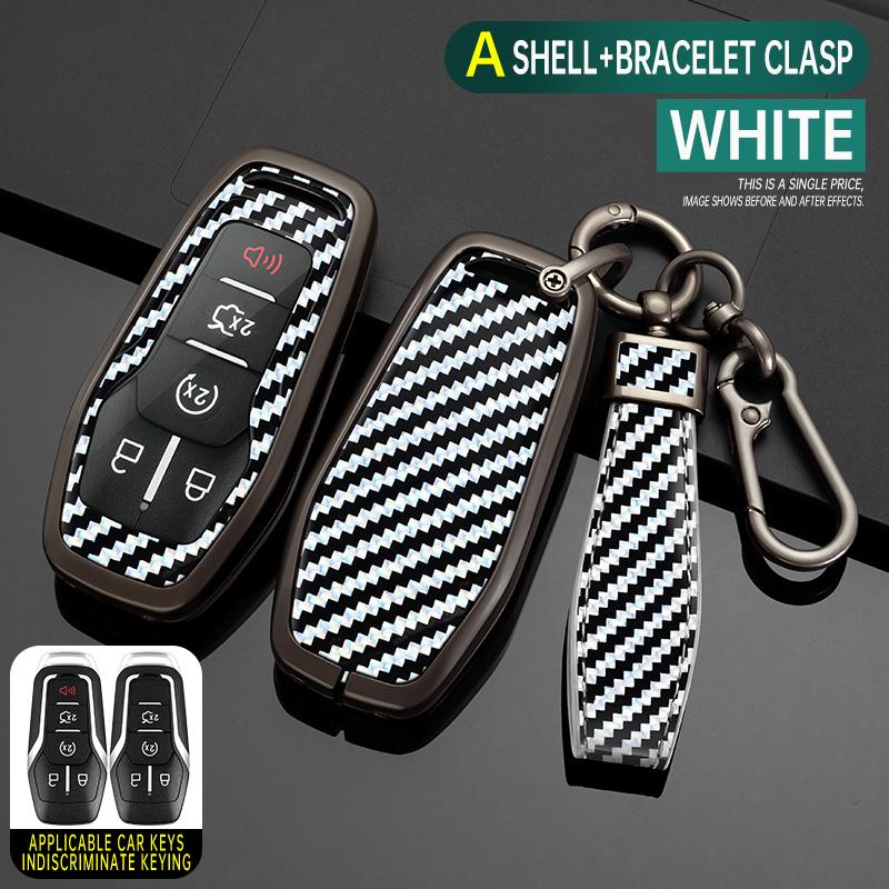 Styling Mouldings Alloy Car Remote Key Case Cover Protect Shell Bag For Ford Fusion Mondeo Mustang F-150 Explorer Edge Lincoln M