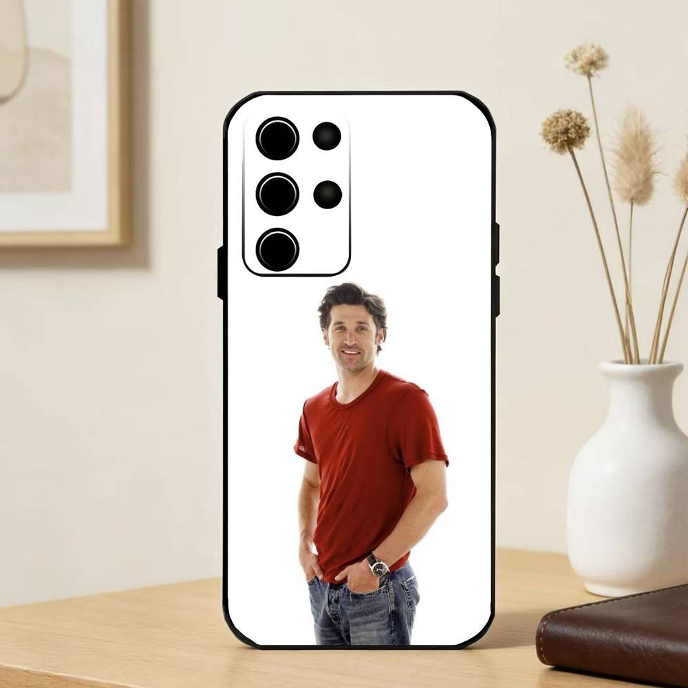 PatrickS G-Galen D-Dempsey Phone Case For Samsung S25,24,23,22,30,21,10,9,Ultra,Plus,FE 5G Black Soft Case